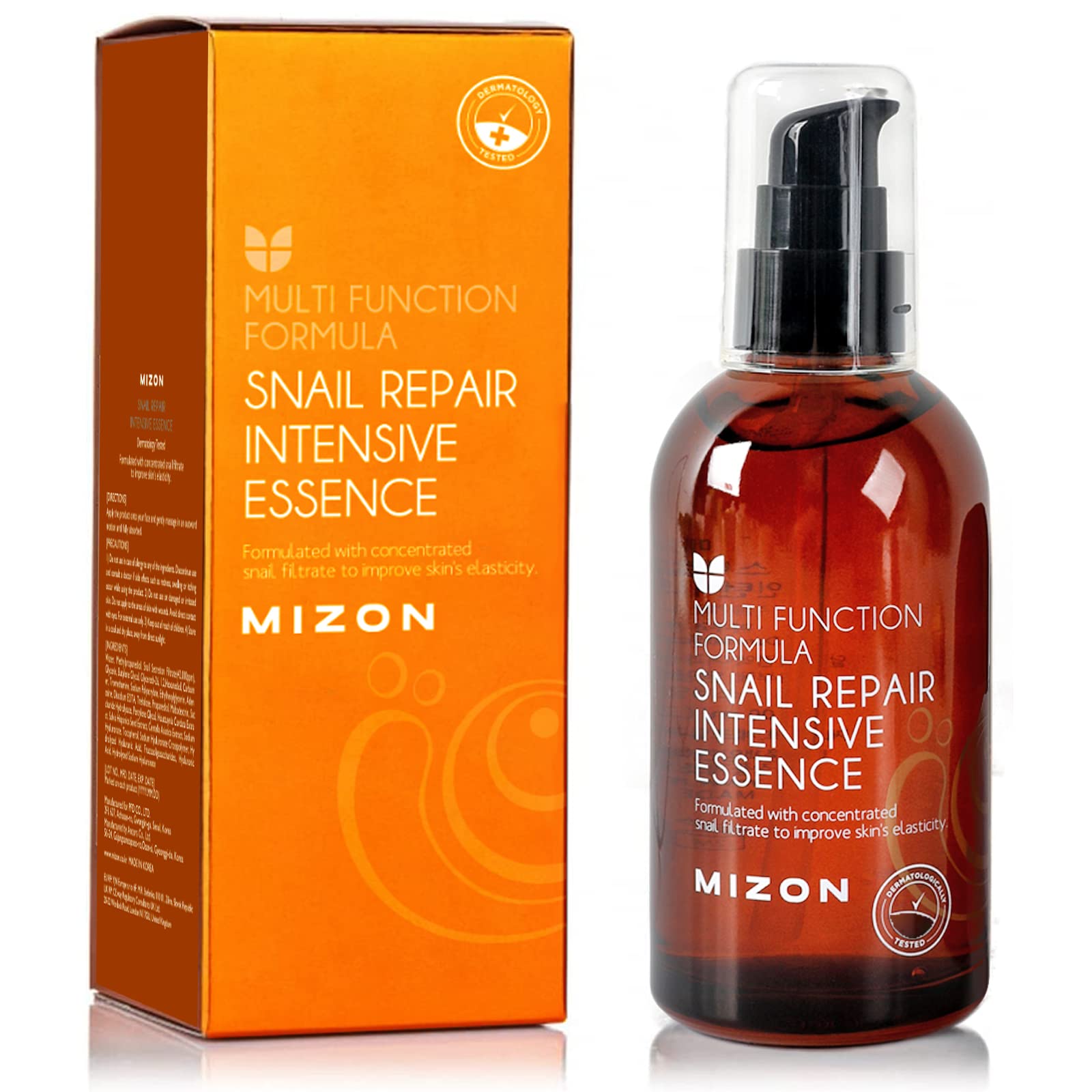 MIZON Snail Repair Intensive Essence for Smooth Skin - Korean Fine Line Treatment (3.38 fl oz)