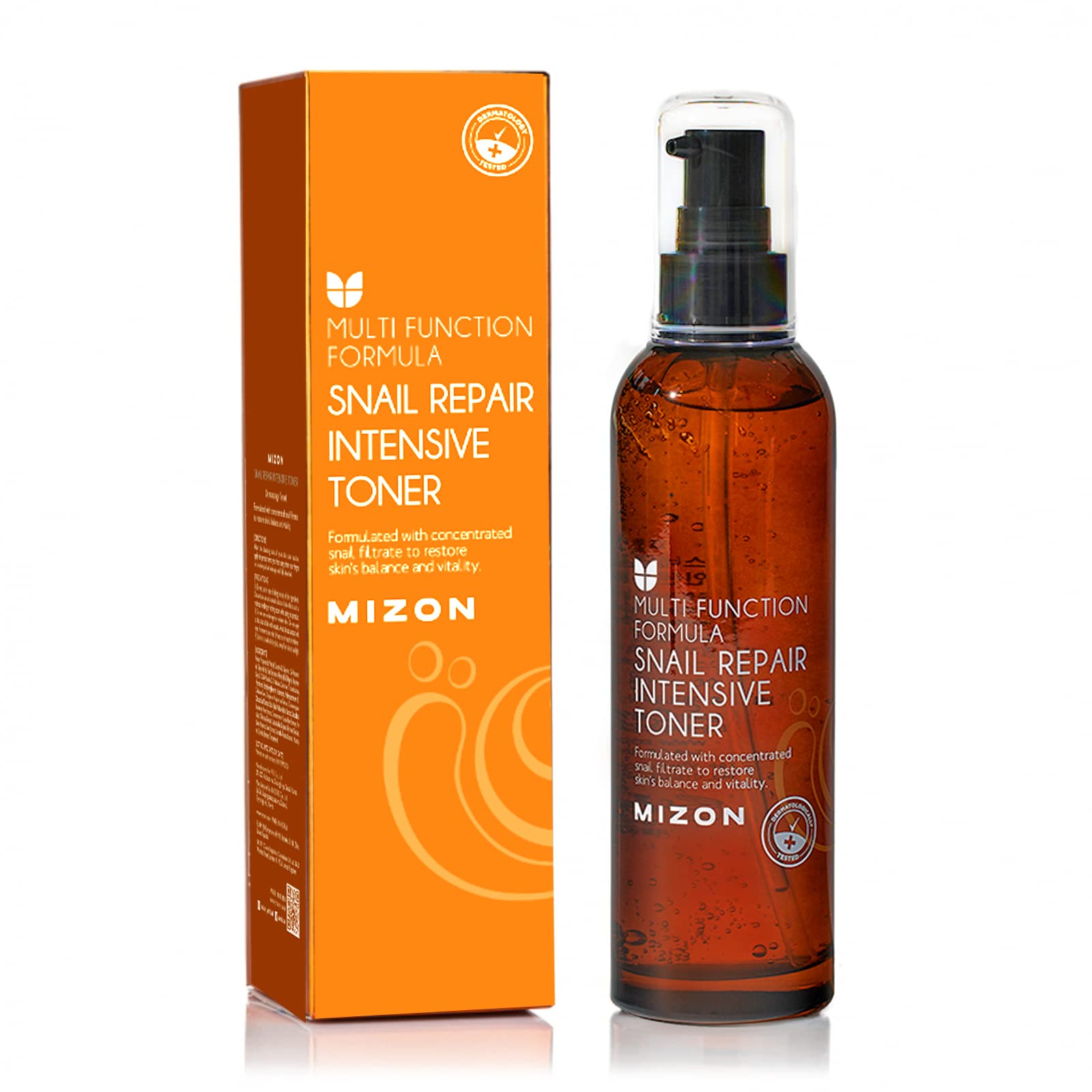 MIZON Snail Repair Toner for Intensive Hydration & Fine Lines (3.38 fl oz)